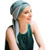 CAREBELL Smooth Gala Mint Oncologia Turbante per Donne - Fascia per Chemioterapia, Morbida, Senza Cuciture, Traspirante in Bambù, Facilmente Regolabile, Cappello per Alopecia
