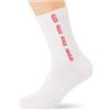 HUGO 3p QS Rib Tape MD 10272097 01 Calzettoni Corti, Neutro, 43-46 Uomo