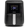 Ariete 4626 Friggitrice ad aria 6L, 1300 W, Capacità 6L, Capacità di cottura 2,5kg, 8 programmi preimpostati, Temperatura fino a 200°, Nero