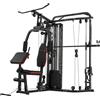 SPORTNOW Stazione fitness con pesi 65 kg, lat machine e panca regolabile | Aosom Italy