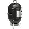 Outsunny Affumicatore 3 in 1 con griglie e termometro, 62,5x47,5x91 cm, Nero | Aosom Italy