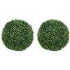 HOMCOM Set 2 sfere eucalipto artificiali 52 cm resistenti UV per interno ed esterno | Aosom Italy