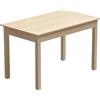 HOMCOM Tavolo pranzo bicolore moderno per 4-6 persone, 119x70x75 cm | Aosom Italy