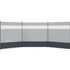 Outsunny Paravento campeggio pieghevole con pali e borsa, 440x140 cm, Grigio chiaro | Aosom Italy