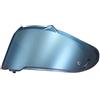 LS2, Visiera per casco moto FF807 CHALLENGER II / FF817 DRAGON (Triangle Shape), Blu Iridio