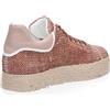 Gioia A. Sneakers stringate tomaia rafia, profilo tallone a contrasto