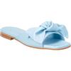 Le Serpentini Ciabatte in pelle con fascia a fiocco tacco 2 cm