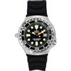 RATIO FreeDiver, orologio subacqueo di seconda generazione con elio, movimento al quarzo, movimento al quarzo, resistente all'acqua fino a 1000 m, orologio subacqueo da uomo, Nero - Cinturino in