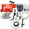 LIWaaGe Adatto for motoseghe 55 51, kit cilindro pistone da 46 mm, filtro carburatore, parti di regolazione della fascia del freno della catena
