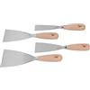 Cryfokt Set di Coltelli Flessibili in Acciaio Inossidabile con Manici Comodi, 4 Raschietti in Metallo per Superfici Lisce, Ideali per il Miglioramento della Casa, 4 Cm-10 Cm