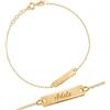 Sakrami Bracciale in Oro Bambino o Bambina Kids Collection + Gioiello con scatola Personalizzata + Idea Regalo per Bambina e Ragazzina per Nascita, Battesimo e Comunione Occasioni Speciali