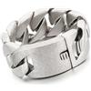 Qiaonitu 31mm Grande Bracciale Pesante e Massiccio con Catena Cubana Opaca e Spazzolata, Stile Hiphop Punk, per Uomo, in Acciaio Inox 316L, Gioielleria da Motociclista, Large, Acciaio inossidabile