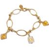 VENEZIA CLASSICA - Bracciale da Donna con Perle in Vetro di Murano Originale, Collezione Florence, Made In Italy (dorato)