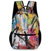 WECECE Zainetti Graffiti Zaino Per Bambini Ragazze Ragazzi Memphis Style Borsa Zaini Da Viaggio Per Laptop