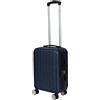 LEONARDO the brand with the elephant Hig Leonardo® Valigia da Cabina Paris | Trolley Rigido 18 Pollici con Doppie Ruote | Valigia 30 Litri con Serratura a Combinazione | Materiale ABS Leggero | Valigia da Viaggio per 30kg | Blu Scuro