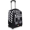 Seven Juventus Big Trolley STARS OF GLORY, Nero, 2 in 1 Spallacci per uso Zaino, Scuola & Tempo Libero, Bambini e Ragazzi