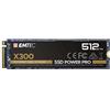 Emtec X300 M.2 SSD Power Pro 512 GB, M.2 2280, NVMe PCIe Gen 3.0 x4