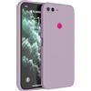 HAFFAN Custodia in Silicone TPU Compatibile con Xiaomi MI 8 Lite (6.26 inches), Cover Case Protettiva per Cellulare - Erba Viola