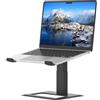 SOUNDANCE Supporto regolabile per scrivania, supporto per computer, supporto ergonomico per laptop, compatibile con computer da 10 a 17,3 pollici (nero)