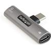 StarTech.com Adattatore audio e di carica USB-C con porta per cuffie/auricolari. Caricabatterie USB Type-C, PD 60W (CDP2CAPDM)