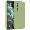 HAFFAN Custodia in Silicone TPU Compatibile con HONOR 90 5G (6.7 inches), Cover Case Protettiva per Cellulare - Verde Matcha