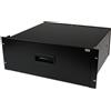 StarTech.com Cassetto per rack 4U, 25 kg, Ripiano per server rack 19 per apparecchiature AV/sever/di rete in acciaio, Cassetto estraibile 4U preassembrato (4UDRAWER)