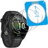 Vanrain Vetro Temperato per Garmin Forerunner 165, 3 Pezzi Pellicola Protezione Schermo con Telaio di Allineamento Automatico, Durezza 9H HD Definizione Anti Graffio Niente bolle