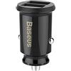 Baseus Grain Car Charger 2x USB 5V 3.1 A (Black)