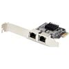 StarTech.com Scheda di rete PCIe Gigabit a 2 porte, scheda LAN PCI Express, NIC, 2x Realtek RTL8111H, TAA