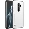 HAFFAN Custodia Cover Protettiva per Cellulare per Redmi Note 8 Pro (6.53 inches), Stile Similpelle - Bianco