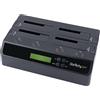 StarTech.com Docking Station per Hard Disk a 4 Slot - Duplicatore ed Eraser USB 3.0/eSATA per SSD/HDD SATA - Dock Standalone 1:3 per Hard Drive con funzione Clone e Sanificazione (SATDOCK4U3RE)