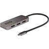 StarTech.com Adattatore USB-C HDMI a 3 Porte - MST Hub USB C a HDMI 4K 60Hz - Convertitore da USB Type-C a Multi Monitor HDMI per Notebook - Splitter HDMI / Hub HDMI Multi-Stream Trasport - Cavo inte