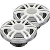 Hertz HMX 6.5 S-LD-SW coppia coassiali marine 2 vie 165mm, 150W | polipropilene, tweeter PEI 36mm, 6,5 pollici, 75W RMS, 4 Ohm, 89 dB, water jet tested, magnete in ferrite, griglie incluse