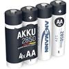 ANSMANN Mignon AA Tipo 2850mAh Batteria Ricaricabile ad Alta Capacita 4x Mignon AA NiMH HR6