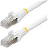 StarTech.com Cavo Ethernet CAT 6a - 1,5m - Bianco - Cavo di rete LAN Low Smoke Zero Halogen (LSZH) 10GbE 500MHz 100W PoE++ - Cavo patch schermato S/FTP RJ45 antigroviglio (NLWH-150-CAT6A-PATCH)