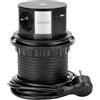 ORNO GM-9017(GS) Presa da mobile estraibile Ø10cm con caricatore induttivo, caricatore USB e cavo da 1,5m - 3x2P+T (Schuko) - Qi 1.2.4 max. - 10W - 2xUSB QC 3.0