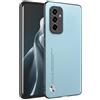 HAFFAN Custodia Cover Protettiva per Cellulare per Samsung Galaxy M13 (4G) (6.6 inches), Stile Similpelle - Azzurro