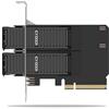 ICY DOCK Scheda adattatore rimovibile da doppia SSD NVMe M.2 per rack mobile a PCIe 4.0 x8 per slot di espansione PCIe - ExpressSlot Core MB312M4P-B