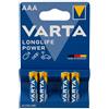 Varta 12490310 - Batteria alcalina ad alta energia r03 racchiude 4