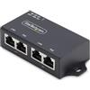 StarTech.com Iniettore PoE+ Midspan a 2 Porte Gigabit, Adattatore 30W Power Over Ethernet 10/100/1000Mb, Installazione a Muro
