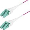 StarTech.com Cavo in fibra ottica multimodale LC/LC (UPC) OM4 30m, Viola Erica, 50/125, 40G/100G, classificazione OFNR Riser