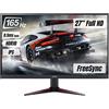 acer Nitro VG270Sbmiipx Monitor Gaming FreeSync da 27, Display IPS FHD, 144Hz (165Hz Overclock), 2 ms, 16:9, Lum 250 cd/m2, HDMI 2.0, DP 1.2a, ZeroFrame, Speaker Integrati, Cavo DP Incluso, Nero