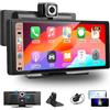 LEXXSON Autoradio portatile da 10,26 pollici con display wireless CarPlay Android Auto Display, 4K Dashcam e telecamera posteriore 1080P 3 in 1 con touch screen IPS, Car Play Bluetooth/FM/AUX/TF