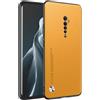 HAFFAN Custodia Cover Protettiva per Cellulare per OPPO Reno2 (6.5 inches), Stile Similpelle - Giallo