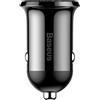 Baseus Grain Pro - Caricabatteria da auto a 2 porte USB, colore: Nero