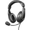 Trust Quasar Cuffie Over-Ear, Dotate di Archetto Regolabile Imbottito e Soffici Padiglioni Auricolari, Nero