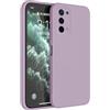 HAFFAN Custodia in Silicone TPU Compatibile con OPPO A54 5G / OPPO A74 5G (6.5 inches), Cover Case Protettiva per Cellulare - Erba Viola