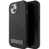 ZAGG Denali - Custodia a scatto per iPhone 15 con cavalletto, protezione dalle cadute (5 m), custodia per cellulare testurizzata a doppio strato, design antiscivolo, custodia MagSafe nera