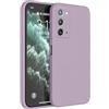 HAFFAN Custodia in Silicone TPU Compatibile con Samsung Galaxy Note20 (6.7 inches), Cover Case Protettiva per Cellulare - Erba Viola