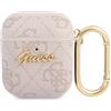 CG MOBILE Guess GUA24GSMP Custodia per AirPods rosa 4G Script Metal Collection